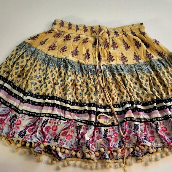 Blue Rain Boho Skirt size M - Picture 3 of 5